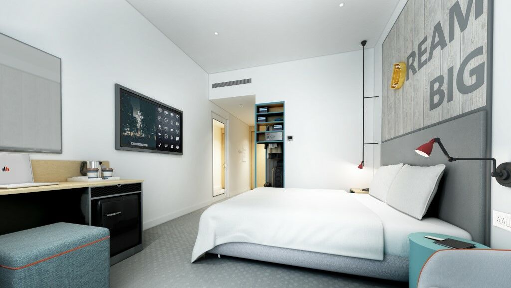 Hotel Rove At The Park Dubai Exterior foto
