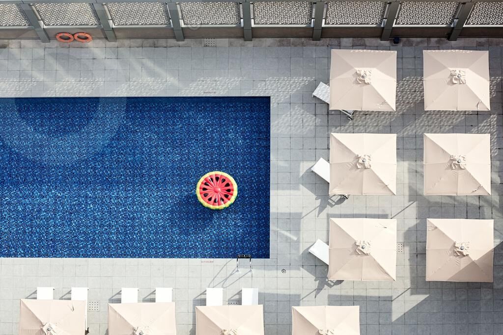 Hotel Rove At The Park Dubai Exterior foto